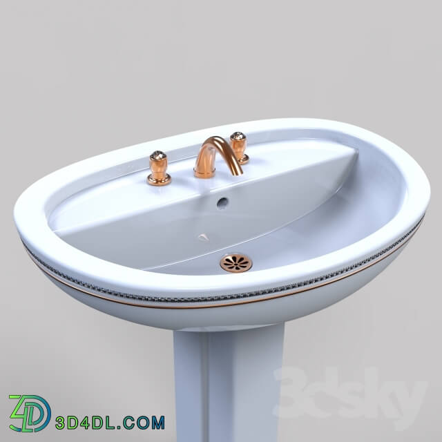 Wash basin - Sink with Swarovski crystals