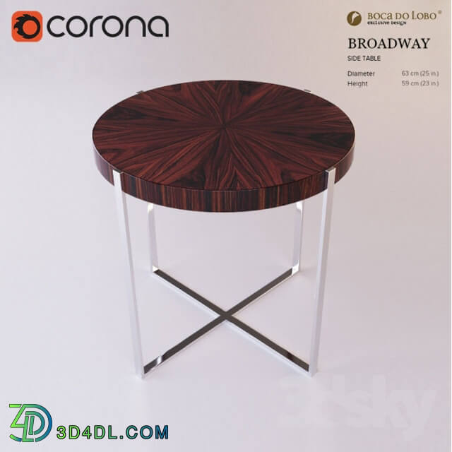 Table - BOCA DO LOBO. BROADWAY SIDE TABLE