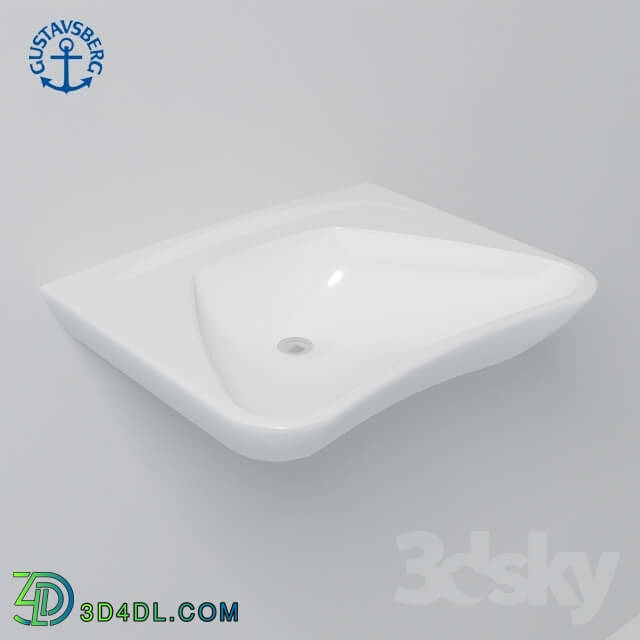 Wash basin - Gustavsberg 7119-99 for the disabled