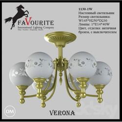 Ceiling light - Favourite 1130-6U chandelier 