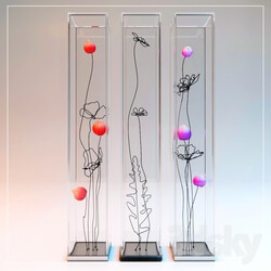 Other decorative objects - Decor. Flowers with wire 