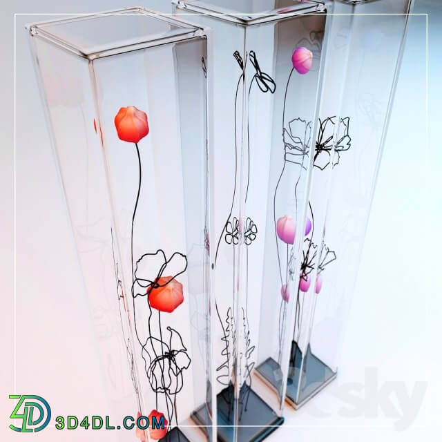 Other decorative objects - Decor. Flowers with wire