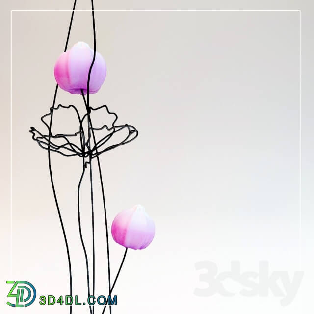 Other decorative objects - Decor. Flowers with wire