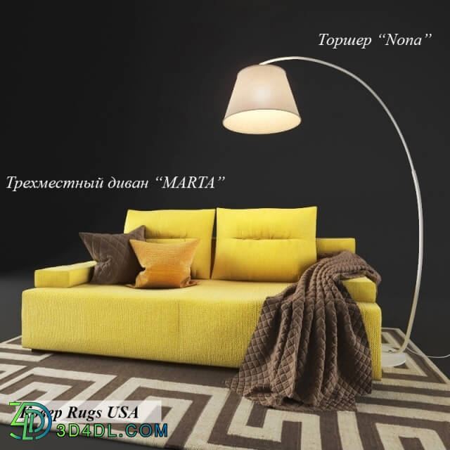 Sofa - Triple sofas MARTA