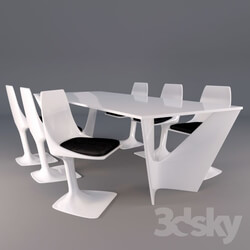 Table _ Chair - Dining set by Roche Bobois 