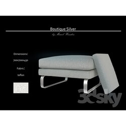 Other soft seating - Boutique Silver Puf 