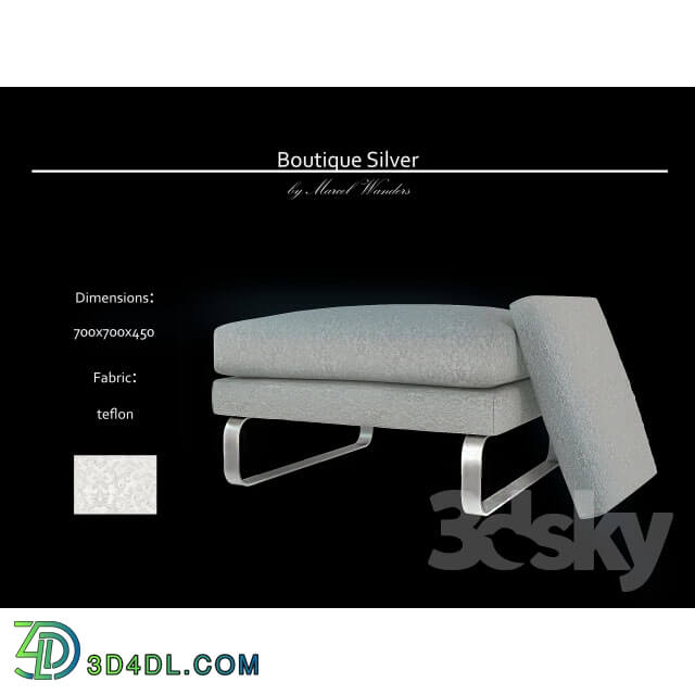 Other soft seating - Boutique Silver Puf