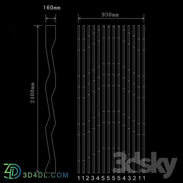 Other decorative objects - decorative partitions