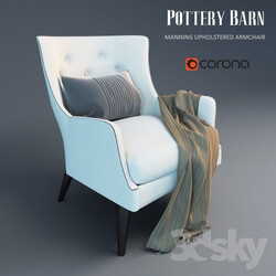 Arm chair - MANNING UPHOLSTERED ARMCHAIR 