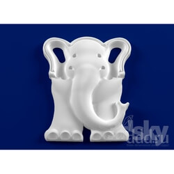 Decorative plaster - elephant 