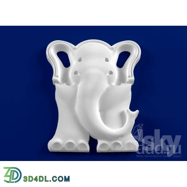 Decorative plaster - elephant