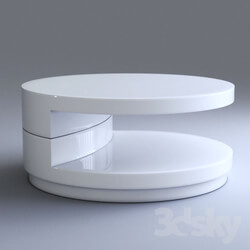 Table - Sybil Round Coffee Table White 