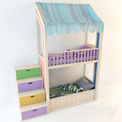 Bed - Two bunk bed 