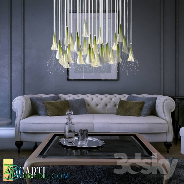 Ceiling light - Chandelier Sagarti Flora_ art. Fl.S.110 _ Cl