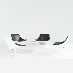 Maxtree-Interior Vol06 Fritz Hansen Space Easy Chair Set 