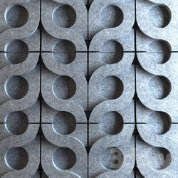 Other decorative objects - 3d tile Kaza Conrete - Vine 