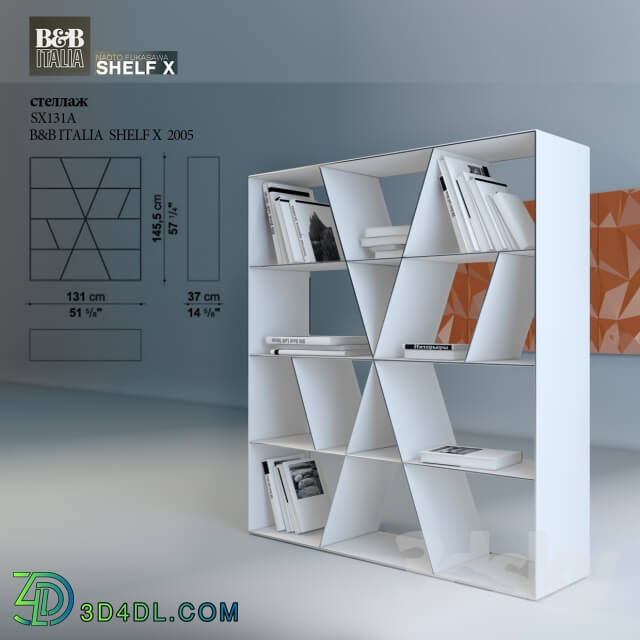 Other Table 3D panel shelving books