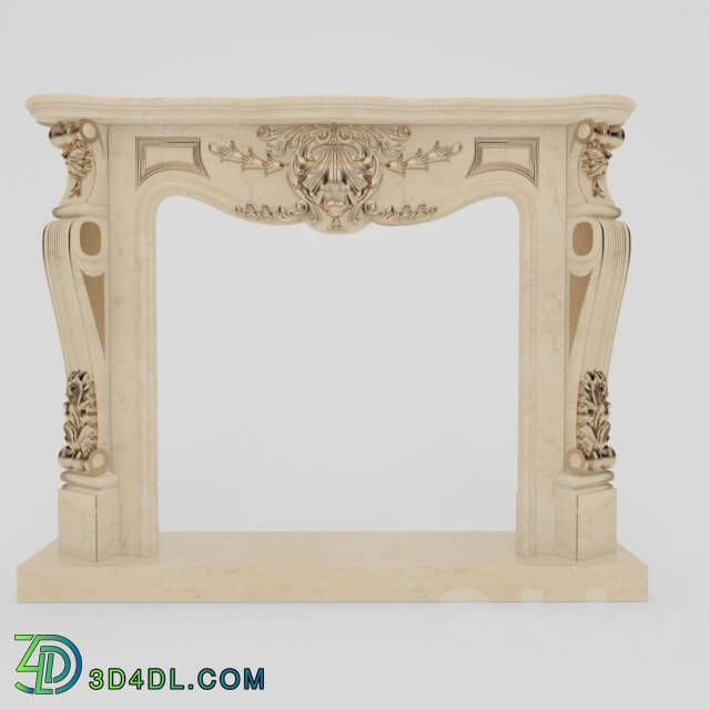 Decorative plaster - Portal fireplace