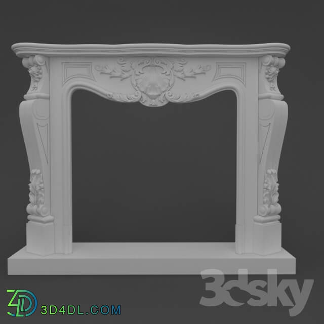 Decorative plaster - Portal fireplace