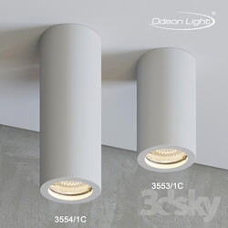 Spot light - Ceiling surface-mounted lamp ODEON LIGHT 3553 _ 1C_ 3554 _ 1C GIPS 