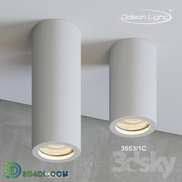 Spot light - Ceiling surface-mounted lamp ODEON LIGHT 3553 _ 1C_ 3554 _ 1C GIPS