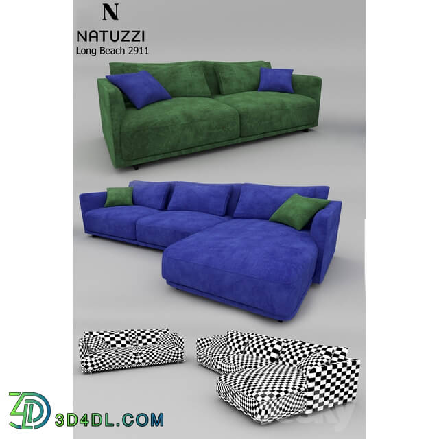 Sofa - sofa NATUZZI LongBeach 2911