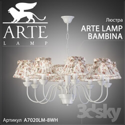 Ceiling light - Chandelier Arte Lamp Bambina A7020LM-8WH 