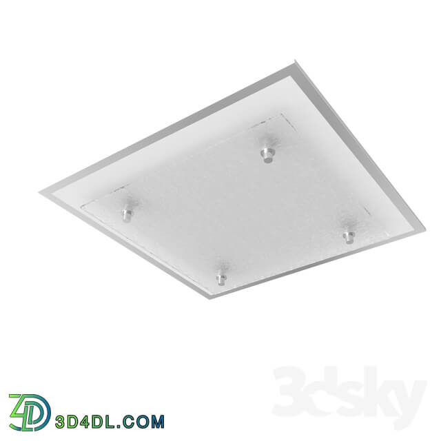 Spot light - 94446 LED light fitting current-ceiling. PRIOLA_ 9_7W _LED__ 280X280_ steel_ white _ structural glass