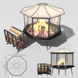 Fireplace - Fireplace_Outdoor set-01 