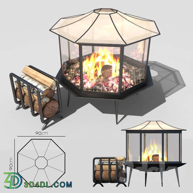 Fireplace - Fireplace_Outdoor set-01