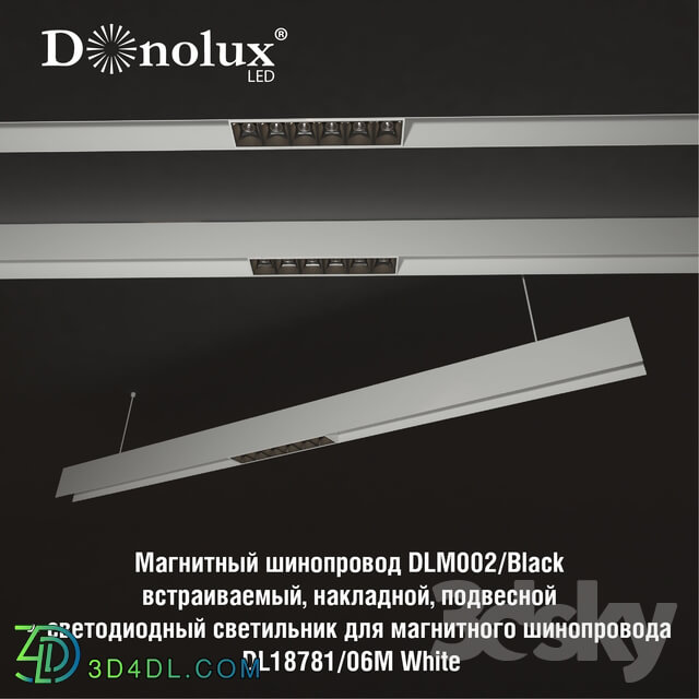 Technical lighting - Luminaire DL18781_06M for magnetic busbar trunking