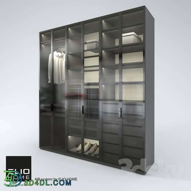Wardrobe _ Display cabinets - AIR system by ELIO HOME. Deaf