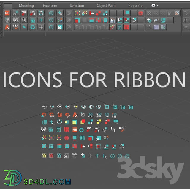 Scripts - ICONS FOR RIBBON 3DSMAX