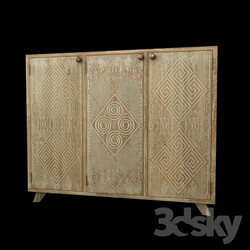 Sideboard _ Chest of drawer - Stand Papua Ternary Oak 