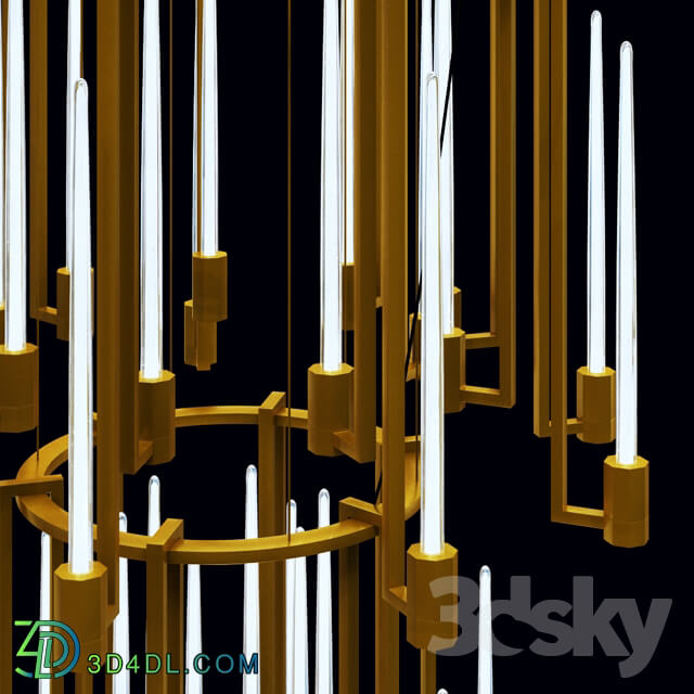 Ceiling light - Kalì Chandelier 2 Rings by paolocastelli
