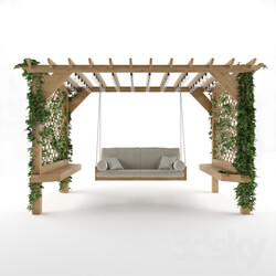 Other architectural elements - Wooden garden swing 