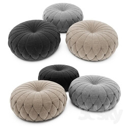 Other soft seating - Tufted Round Ottoman 