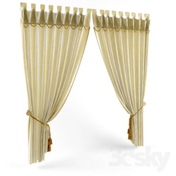 Curtain - Classical curtain on loops with lacing. 