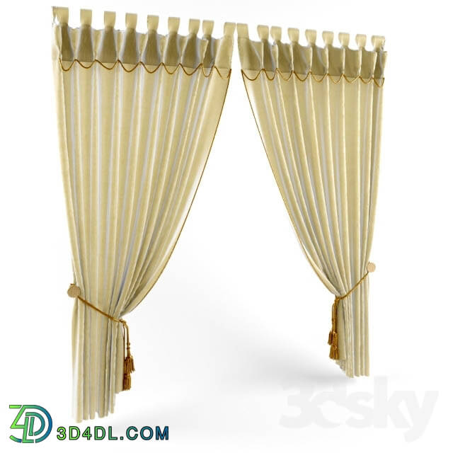 Curtain - Classical curtain on loops with lacing.