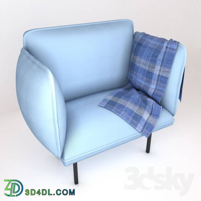 Arm chair - Blue Sofa