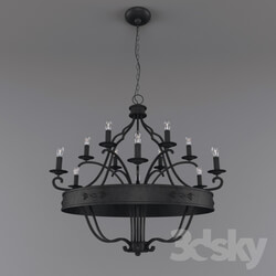 Ceiling light - wrought-iron chandelier _ wrought iron chandelier 