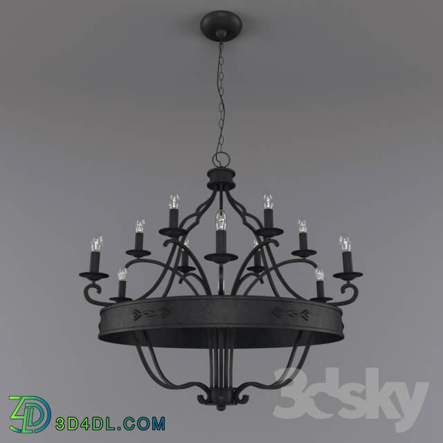 Ceiling light - wrought-iron chandelier _ wrought iron chandelier