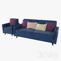 Sofa - Sofas and armchairs _cushions in the armrests_ 