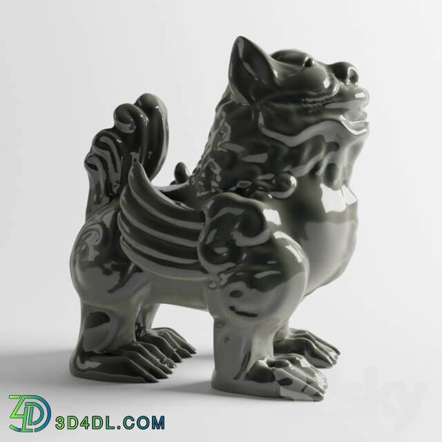 Sculpture - Figurine _quot_Fu Dogs_quot_