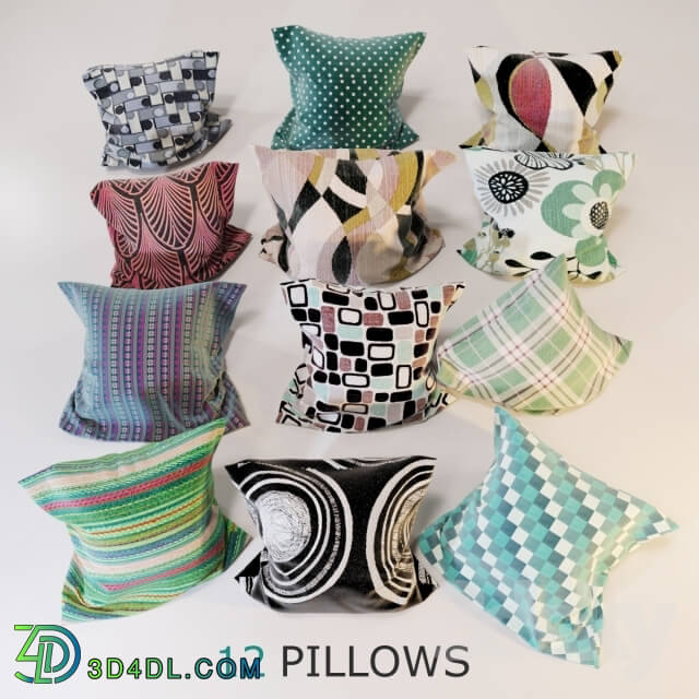 Pillows - 12 Decorative Pillows