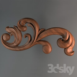 Decorative plaster - carved element 2 