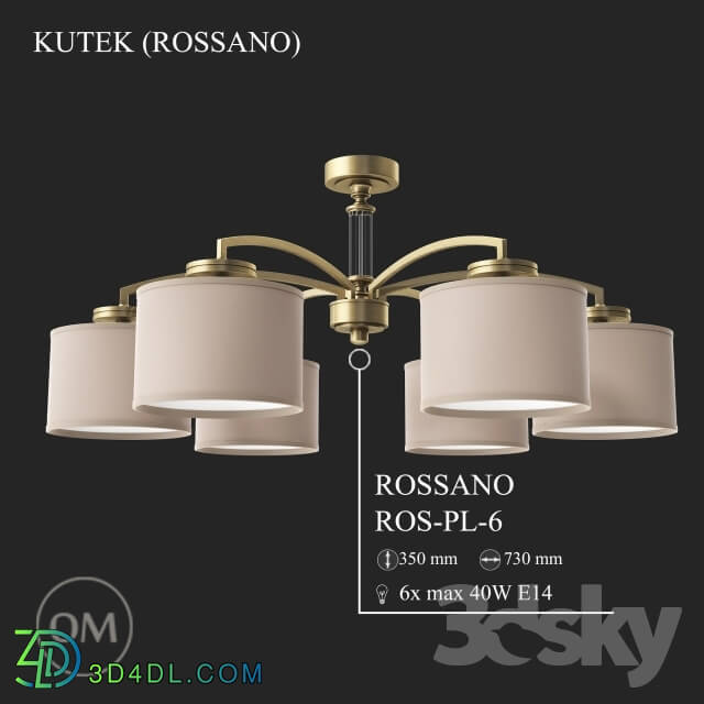 Ceiling light - KUTEK _ROSSANO_ ROS-PL-6