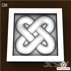 3D panel - Om. Mega plast decor Decorative inserts 