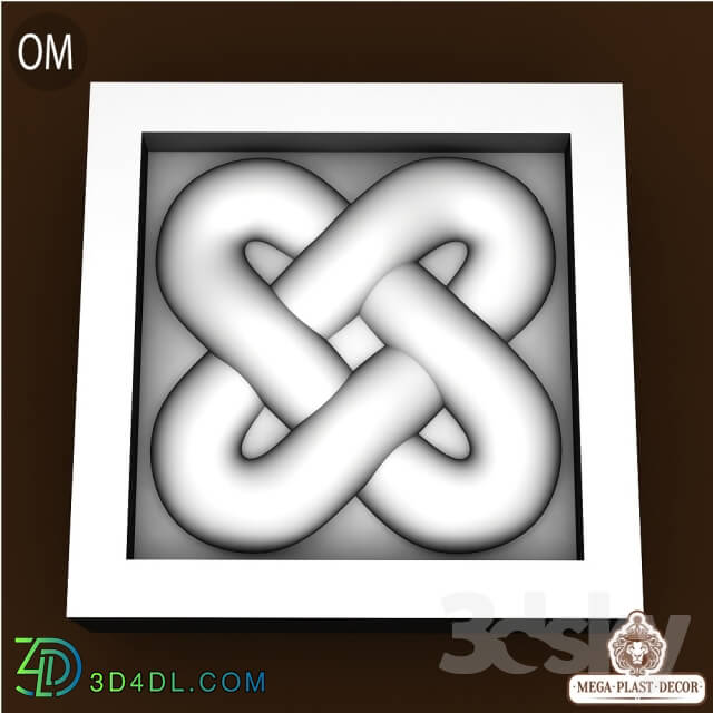 3D panel - Om. Mega plast decor Decorative inserts