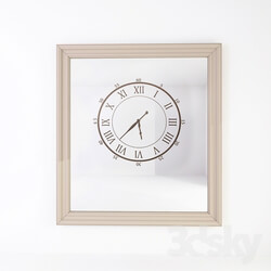 Other decorative objects - Wall_clock_on_the_mirror 